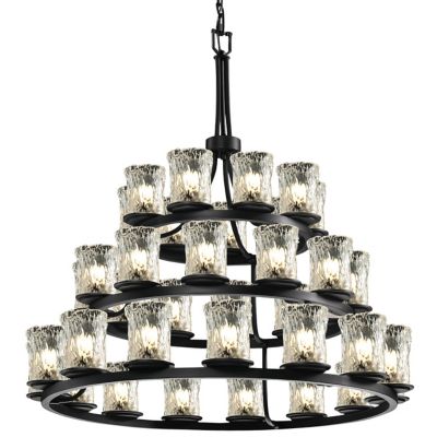 Veneto Luce Dakota 3-Tier Chandelier by Justice Design Group - Starlight Lighting USA and Canada